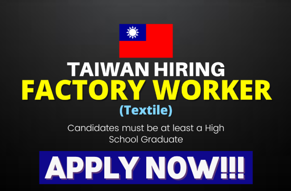 Factory Worker Jobs In Taiwan